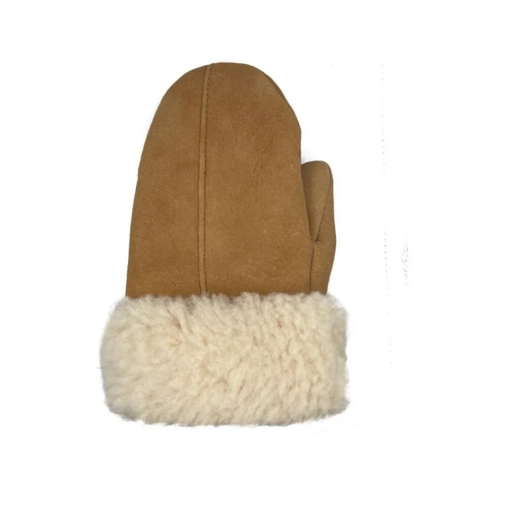 Unisex Shearling Sheepskin Leather Mittens for women - Picture 9 of 12